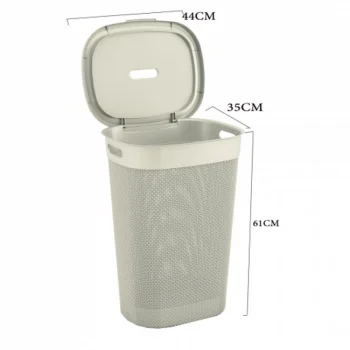 KIS korpa za veš Filo Hamper 55l Romantic ivory-2 KIS korpa za veš Filo Hamper 55l Romantic ivory-2